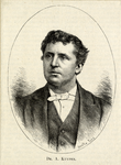 105438 Portret van A. Kuyper, geboren 1837, hervormd predikant te Utrecht (1867-1870), overleden 1920. Borstbeeld van ...